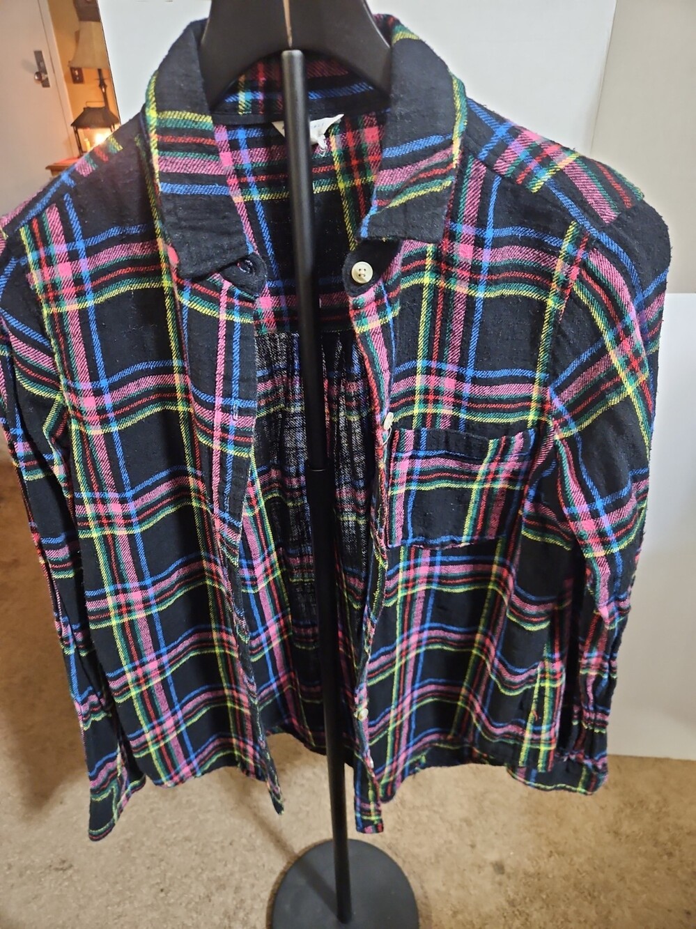 Aeropostale Multicolor Plaid Shirt For Women- M